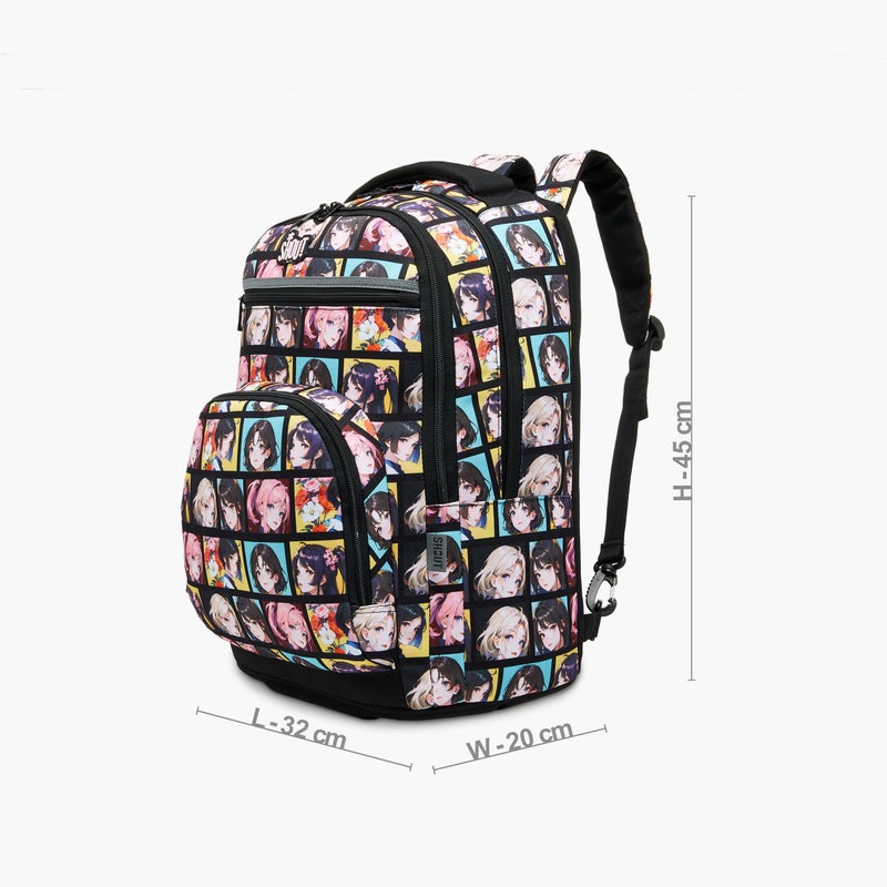 Shout Anime Print Backpack for Kids - Image 2